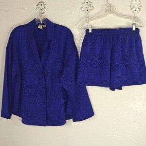 Victoria's Secret Size M Pajama Set Dark Purple